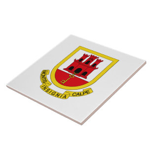 Wapen van Gibraltar Tegeltje