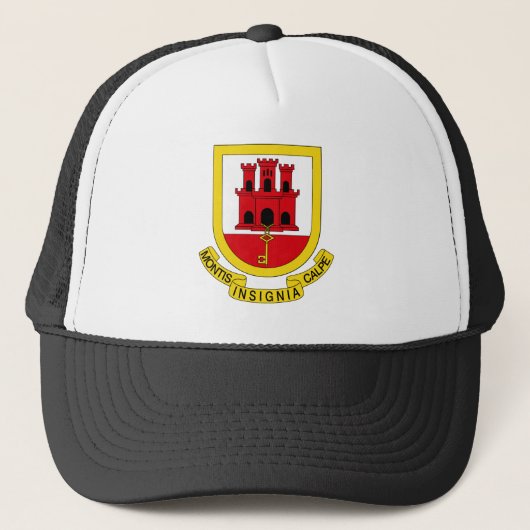 wapen van Gibraltar Trucker Pet (Voorkant)