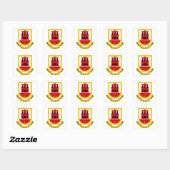 Wapen van Gibraltar Vierkante Sticker (Vel)