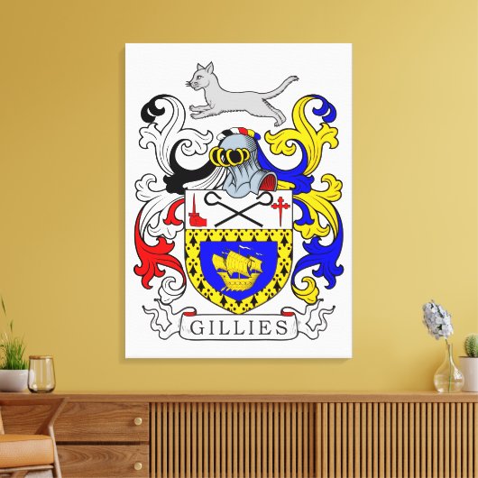 Wapen van Gillies Canvas Afdruk (Insitu (Woonkamer))