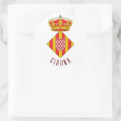 Wapen van Girona Ronde Sticker (Tas)