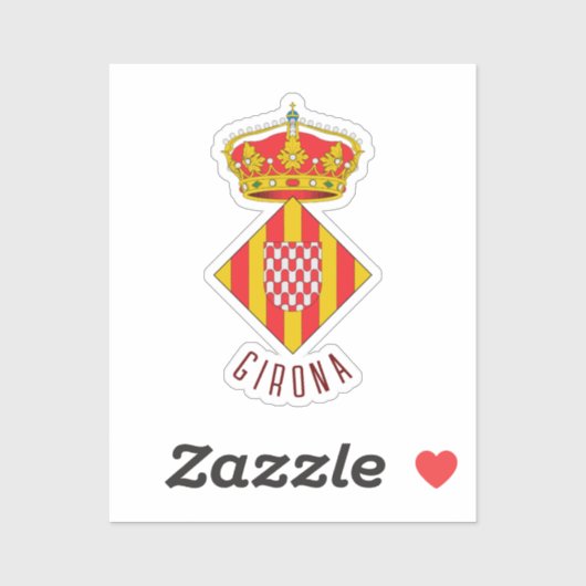 Wapen van Girona Sticker (Vel)