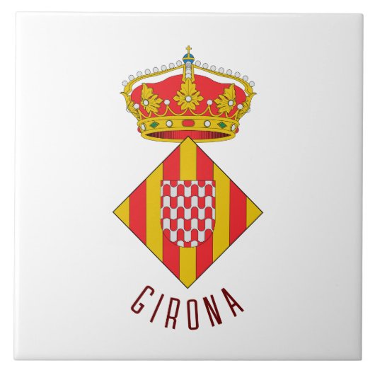 Wapen van Girona Tegeltje (Voorkant)