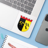 Wapen van Gladbeck, Duitsland Sticker (Laptop met iPhone)
