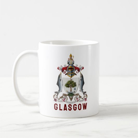 Wapen van Glasgow, SCHOTLAND Koffiemok (Links)