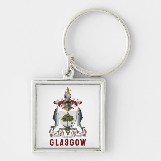 Wapen van Glasgow, SCHOTLAND Sleutelhanger (Voorkant)