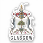 Wapen van Glasgow, SCHOTLAND Sticker (Voorkant)