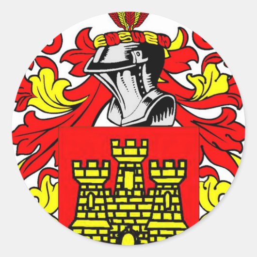 Wapen van Gonzalez Ronde Sticker (Voorkant)