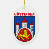 Wapen van Göttingen, Duitsland Keramisch Ornament (Voorkant)