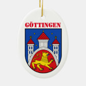 Wapen van Göttingen, Duitsland Keramisch Ornament (Achterkant)