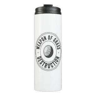 Wapen van Gras Vernietiging Grappige Golf Disc Gif Thermosbeker