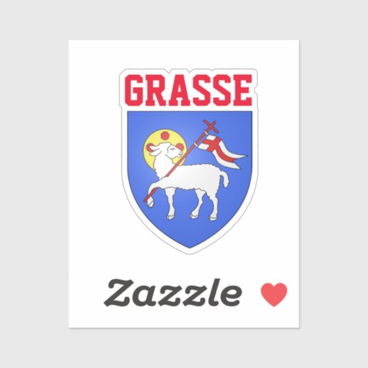 Wapen van Grasse - Alpes-Maritimes (FR) Sticker (Vel)