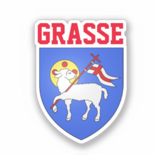 Wapen van Grasse - Alpes-Maritimes (FR) Sticker