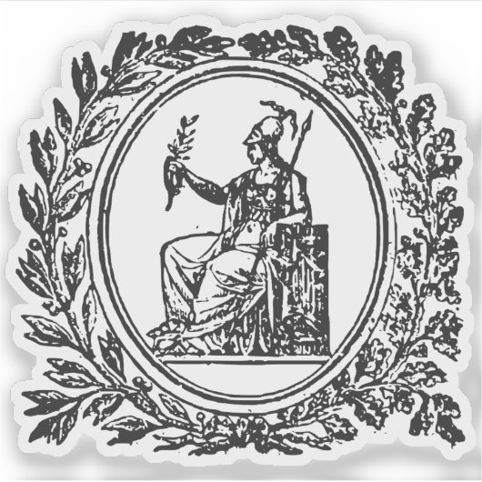 Wapen van Griekenland (1829) Sticker (Voorkant)