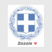 Wapen van Griekenland (1975-cadeau) Sticker (Vel)