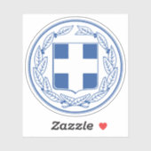 Wapen van Griekenland (1975-cadeau) Sticker (Vel)