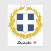 Wapen van Griekenland (1975-cadeau) Sticker (Vel)