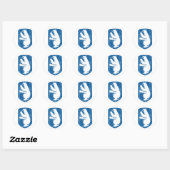 wapen van groenland ronde sticker (Vel)