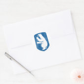 wapen van groenland ronde sticker (Envelop)