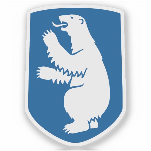 Wapen van Groenland Sticker (Voorkant)