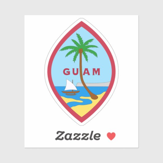 Wapen van Guam Sticker (Vel)