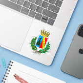 Wapen van Guidonia Montecelio, Italië Sticker (Laptop met iPhone)