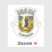 Wapen van Guimarães, Portugal Sticker (Vel)