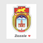 Wapen van Gyumri, Republiek Armenië Sticker (Vel)