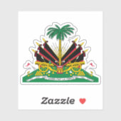 Wapen van Haïti, gebruikt door Duvalier (1964-1986 Sticker (Vel)