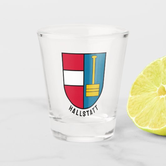 Wapen van Hallstatt - OOSTENRIJK Shot Glas (Voorkant)