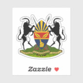 Wapen van Harare (vorm: Salisbury), Zimbabwe Sticker (Vel)