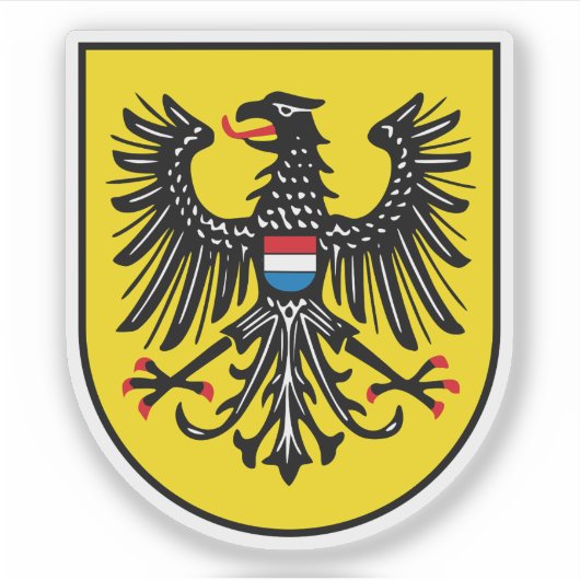 Wapen van Heilbronn, Duitsland Sticker (Voorkant)