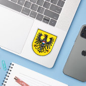 Wapen van Heilbronn, Duitsland Sticker (Laptop met iPhone)