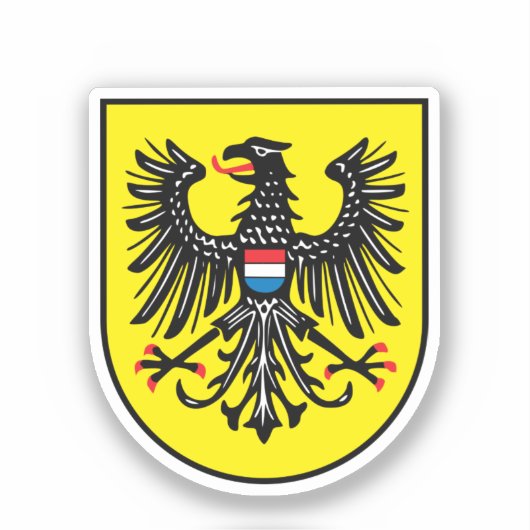 Wapen van Heilbronn, Duitsland Sticker (Voorkant)
