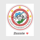 Wapen van het Bomet County,Republiek Kenia Sticker (Vel)