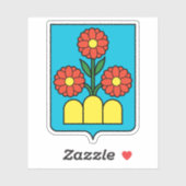 Wapen van het castello van Montegiardino Sticker (Vel)