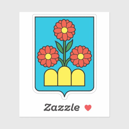 Wapen van het castello van Montegiardino Sticker (Vel)