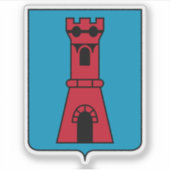 Wapen van het castello van Serravalle Sticker (Voorkant)