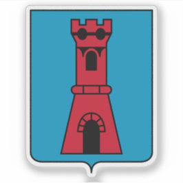 Wapen van het castello van Serravalle Sticker