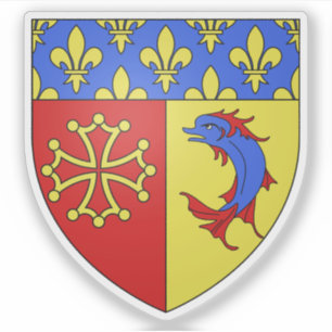 Wapen van het departement Hautes-Alpes, Frankrijk Sticker