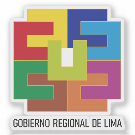 Wapen van het departement Lima, Peru Sticker (Voorkant)
