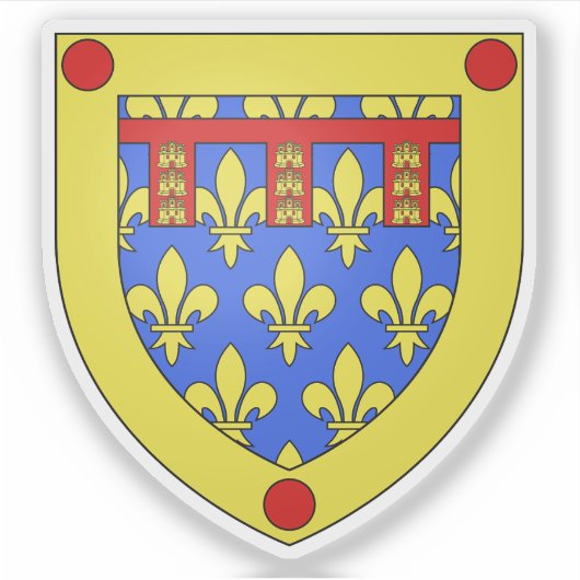 Wapen van het departement Pas-de-Calais Sticker (Voorkant)