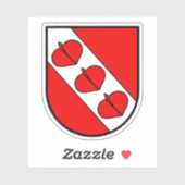 Wapen van het district Berner Jura, Zwitserland Sticker (Vel)