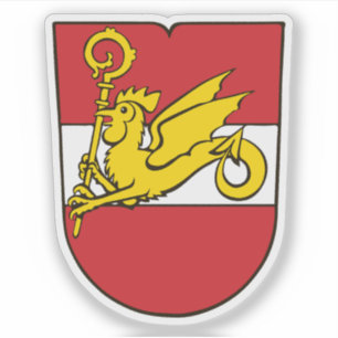 Wapen van het district Porrentruy, Zwitserland Sticker