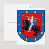 Wapen van het district Vilnius Briefkaart (Voorkant / Achterkant)