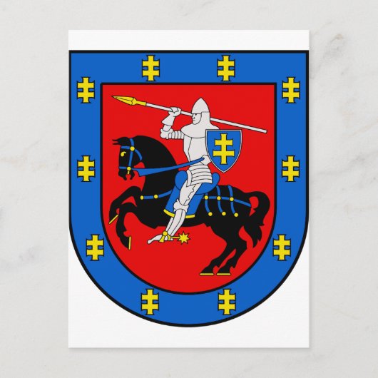Wapen van het district Vilnius Briefkaart (Voorkant)