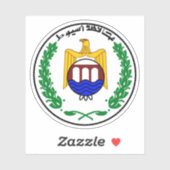 Wapen van het gouvernement Assiut, Egypte Sticker (Vel)