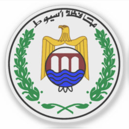 Wapen van het gouvernement Assiut, Egypte Sticker