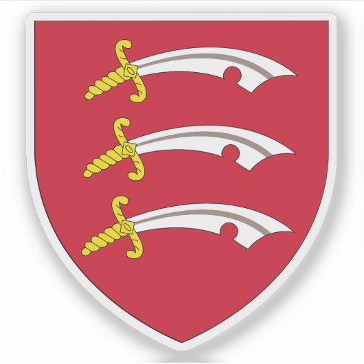 Wapen van het graafschap Essex, Engeland Sticker (Voorkant)