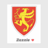 Wapen van het graafschap Troms, Noorwegen Sticker (Vel)